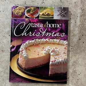 Taste of Home Christmas Cookbook - Purple Cover with Holiday Dessert Photo